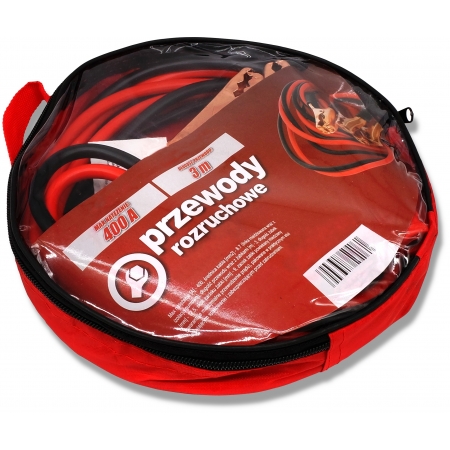 MOCNE PRZEWODY KABLE ROZRUCHOWE 400A 3M 12/24V
